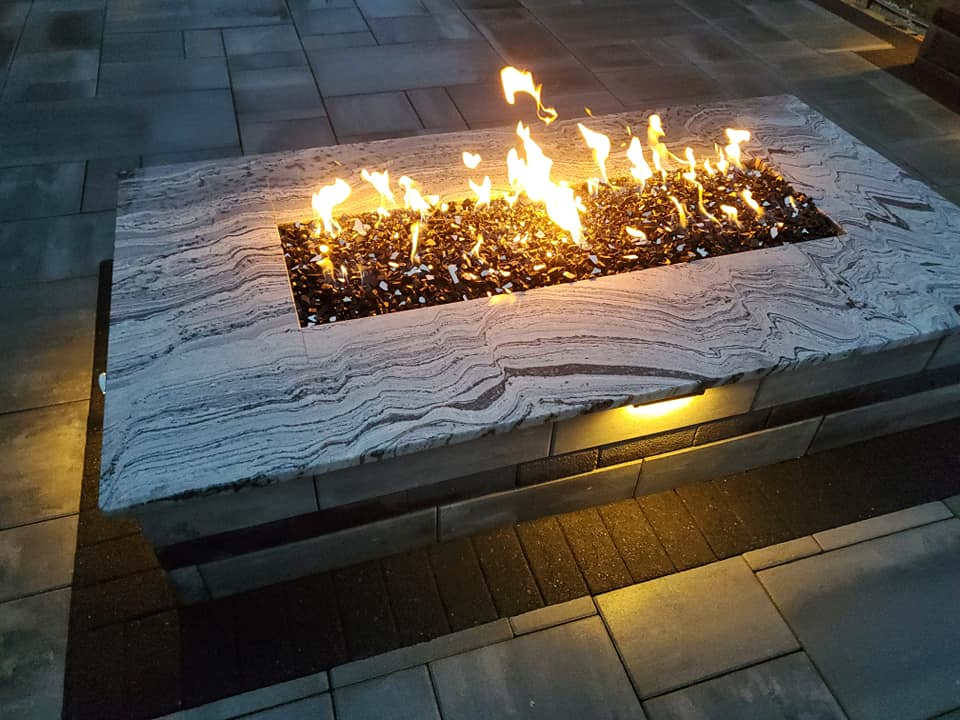 Custom Firepit Lee's Lawn and Landscape